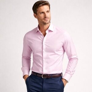 David Donahue Royal Oxford Dress Shirt Mens 15.5 34/35 Luxury Cotton